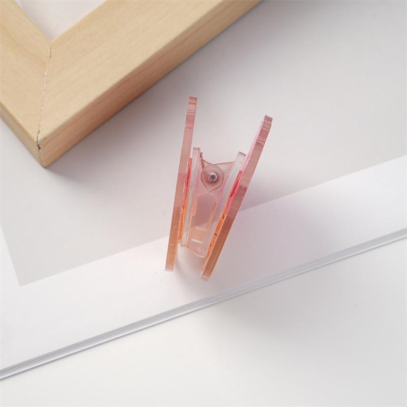 Cute Pig Sticky Note Acrylic Clip - Single-Sided Paper Organizer (PP Cartoon)