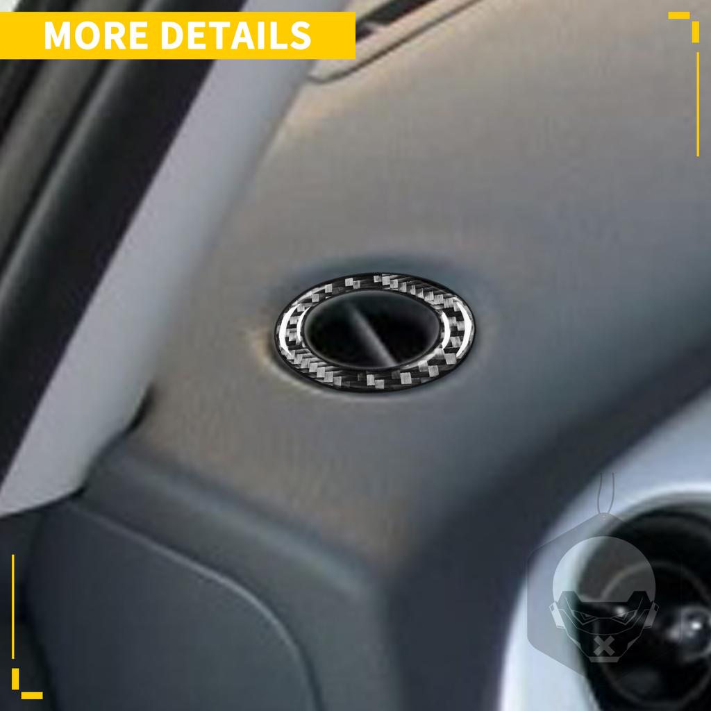 Pro Mini Cooper Hatch One R50 R53 2002 2003 2004 Odmlžování palubní desky automobilu Tuyere Nálepkový kroužek z uhlíkových vláken Interiér