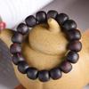 Myanmar Agarwood Beads Bracelet: Small Leaf Old-Style, Qinan Black Oil, Soft Hemp Silk, Coconut Scent, Wenwan Buddhist Prayer Beads.