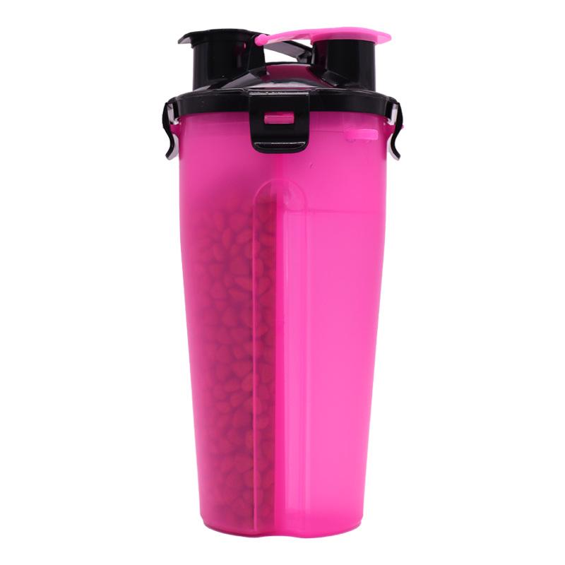 

Portable Travel Pet Water and Food Bottle - Large Size for Dogs and Cats рожевий