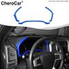 ABS Blue Dashboard Center Console Trim Cover for 15-20 Ford F150/17-19 F250 F350