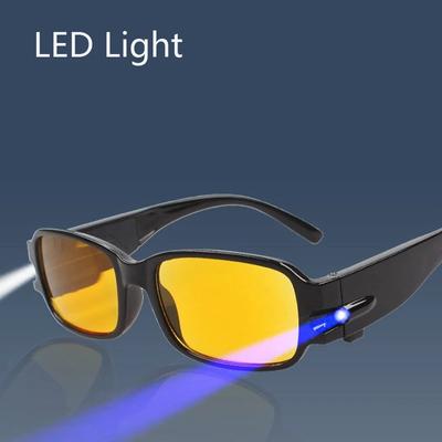 Multi Strength Reading Glasses with LED Unisex Eyeglasses Spectacle Diopter Magnifier Light Up Night Presbyopic Glasses