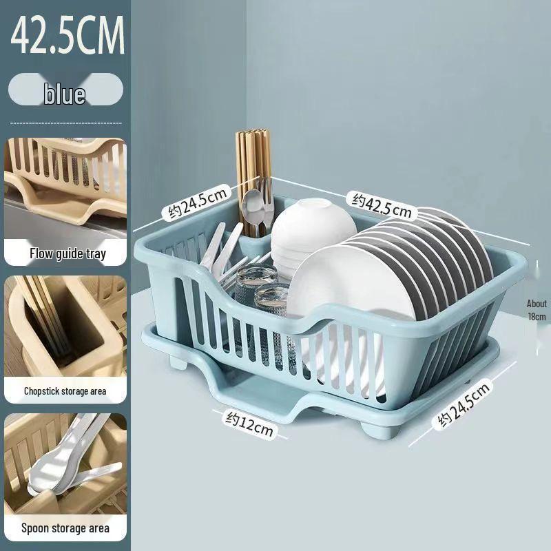 Foldable Kitchen Dish Drying Rack and Basket