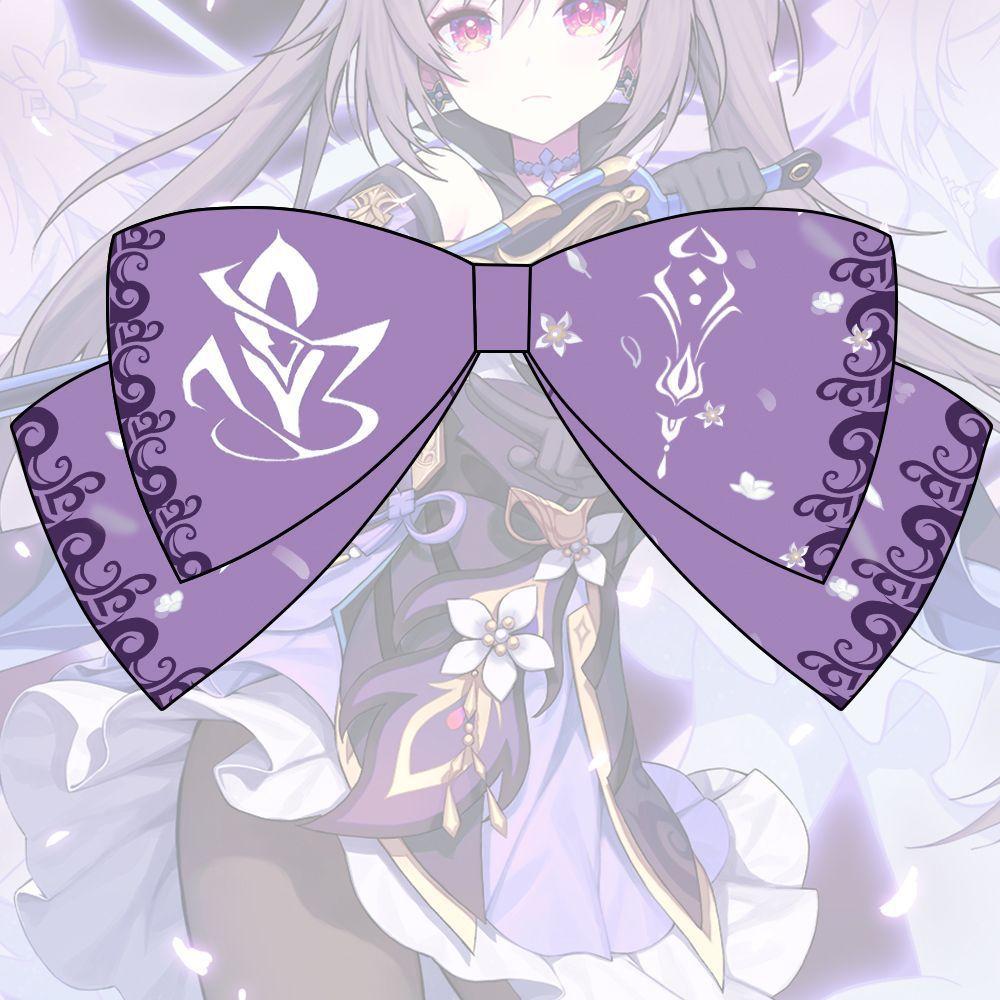 

Аниме Genshin Impact Персонаж Ху Тао Бант Заколка для волос Аксессуары для волос Девочки Косплей Keqing,Hairpin