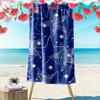 Blaues Sternenmuster Strandtuch Schnelltrocknendes Strandtuch für Reisen, Outdoor-Sport, Joggen, Strand und Schwimmen