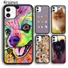 Krajews Pomeranian Puppy Dog Phone Case Cover For iPhone 16 15 14 Plus XS XR 11 12 Mini 13 Pro Max Coque Shell Fundas