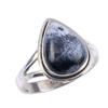 Natural Dendrite Opal Gemstone Handmade 925 Solid Sterling Silver Ring S.8 w6D85