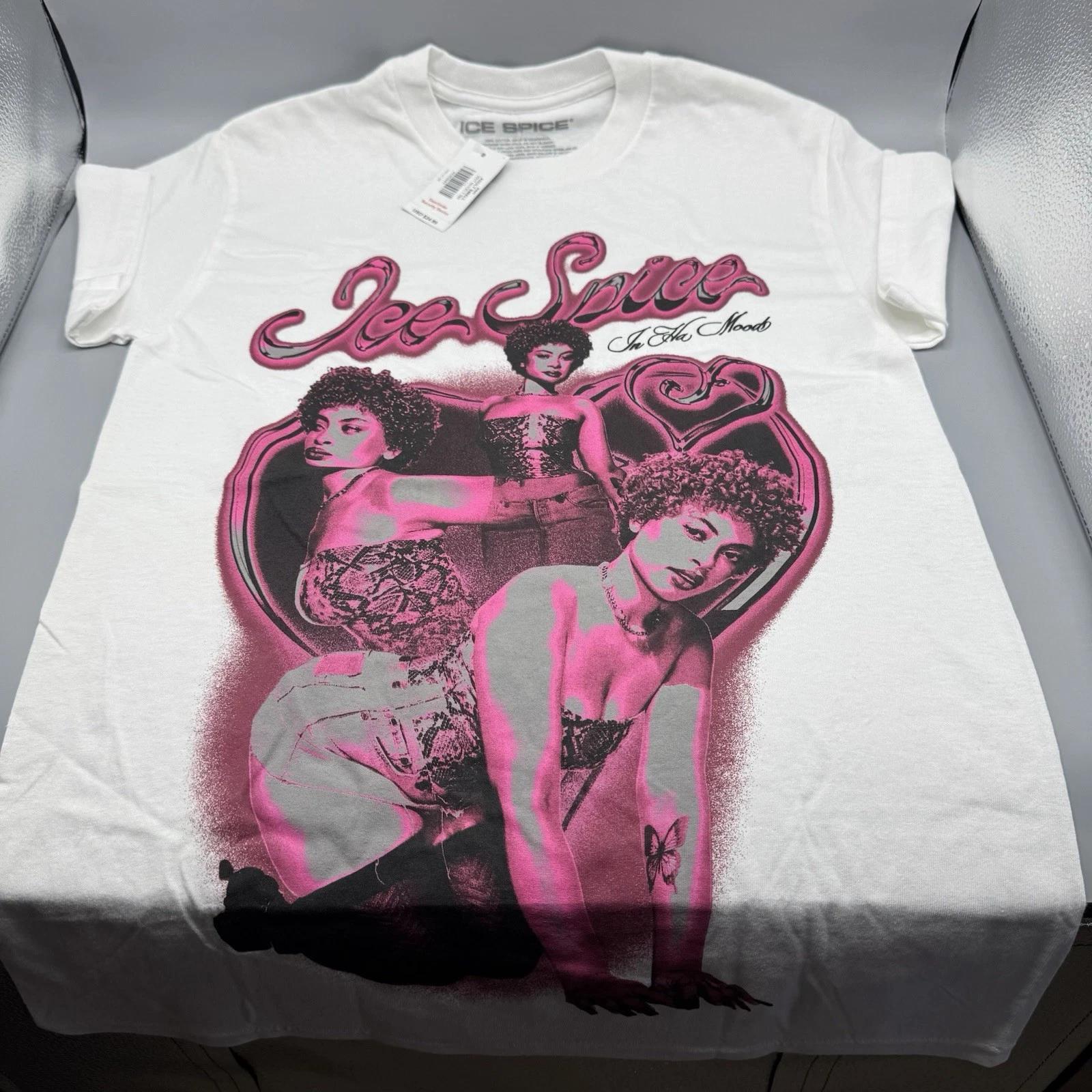 

Ice Spice In Tha Mood Rap Promo T-Shirt White SMALL New 3XL
