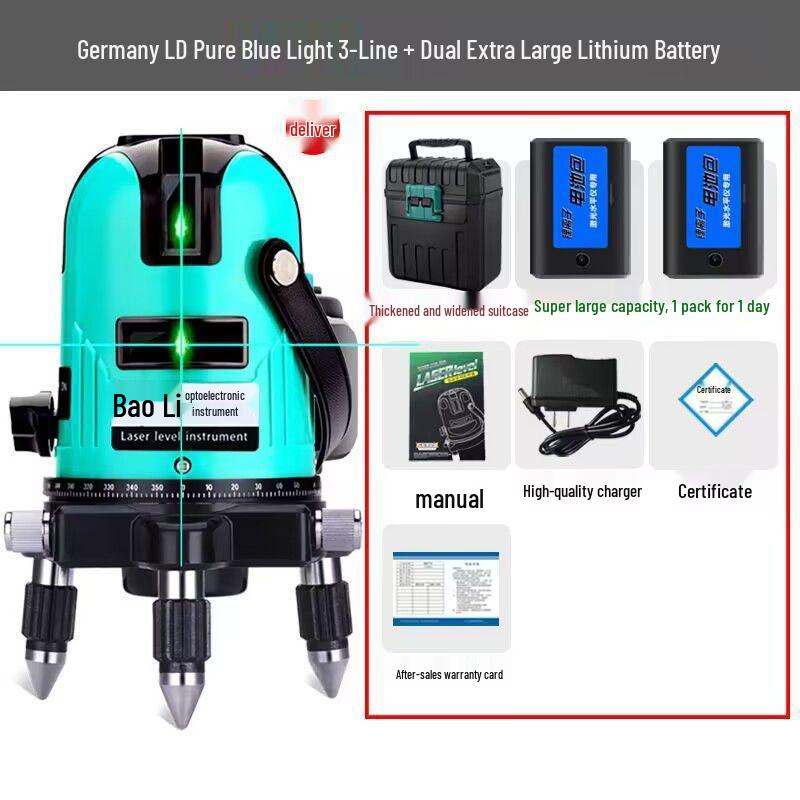 High-Precision Infrared Laser Level: 2, 3, 5 Lines, Automatic Strong Light Projection