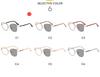Cat-eye photochromic sunglasses—sun-protective shades for outdoor vacations.