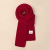 New Christmas Scarf Women's Versatile White Imitation Cashmere Elk Scarf New Red Scarf