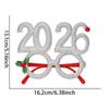 2026 Christmas Theme Digital Funny Glasses Party Decoration New Year Photo Frame Creative Eye Wear for Holiday Celebrations