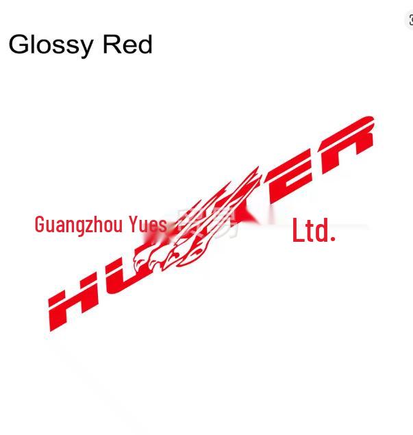 Changan Hunter F70 Omega Sigma Delta Pickup Tailgate Sticker красный