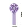 Karymi Portable USB Rechargeable Handheld Fan, 3 Speeds, 400mAh, Quiet, for Travel/Office/Outdoor – Compatible with USB Chargers