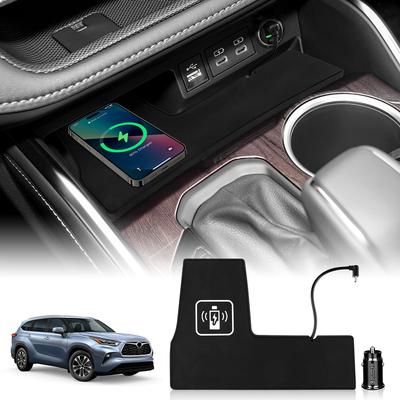 Für Toyota Highlander XU70     2024 2025 Auto Kabelloses Ladegerät für iPhone Schnellladehalterung 15W Ladegerät