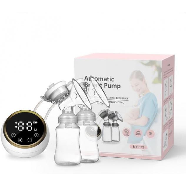 Tire-lait électrique double, écran LCD, 3 modes, 9 niveaux, rechargeable, silencieux, portable