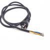 Three Core Copper Plug Power Cord AC Power Cord Power Cable Plug EU Plug (1 Pcs,Black)