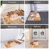 Cartoon Cute Bear Welcome Front Floor Door Entrance Mats Indoor  Kitchen Bath Doormat Balcony Carpet Rug
