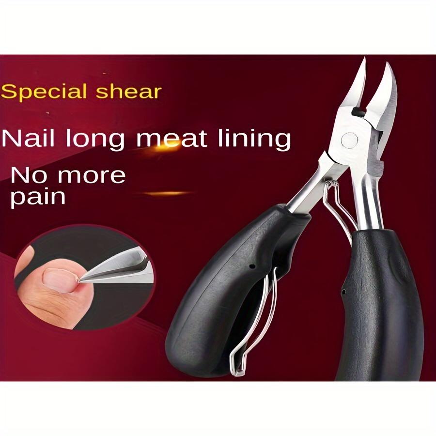 

Профессиональные прецизионные кусачки для ногтей для толстых и вросших ногтей на ногах, из нержавеющей стали, с удалителем омертвевшей кожи, эргономичный дизайн