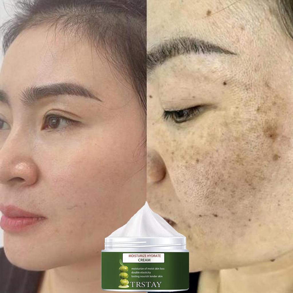 The translucent cream is gentle and non-irritating, firming the skin, brightening the complexion, reducing markings, hydrating and nourishing the skin