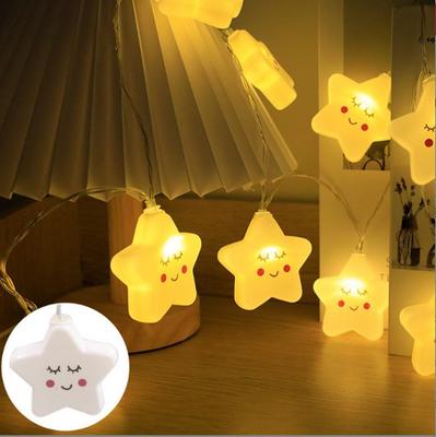 3D Pentagram Cartoon Camping Outdoor Decorative Light 3 Meters
