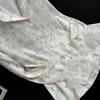 2026 Women's Ice Silk Floral Pajama Set: Long Sleeve Top, Long Pants, Lace Camisole with Bra Pads
