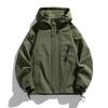 Jackets Hooded Men's Loose Solid Color Large Size Work Clothes Autumn Tops Men's and Women's Waterproof and Windproof Couple's Jackets