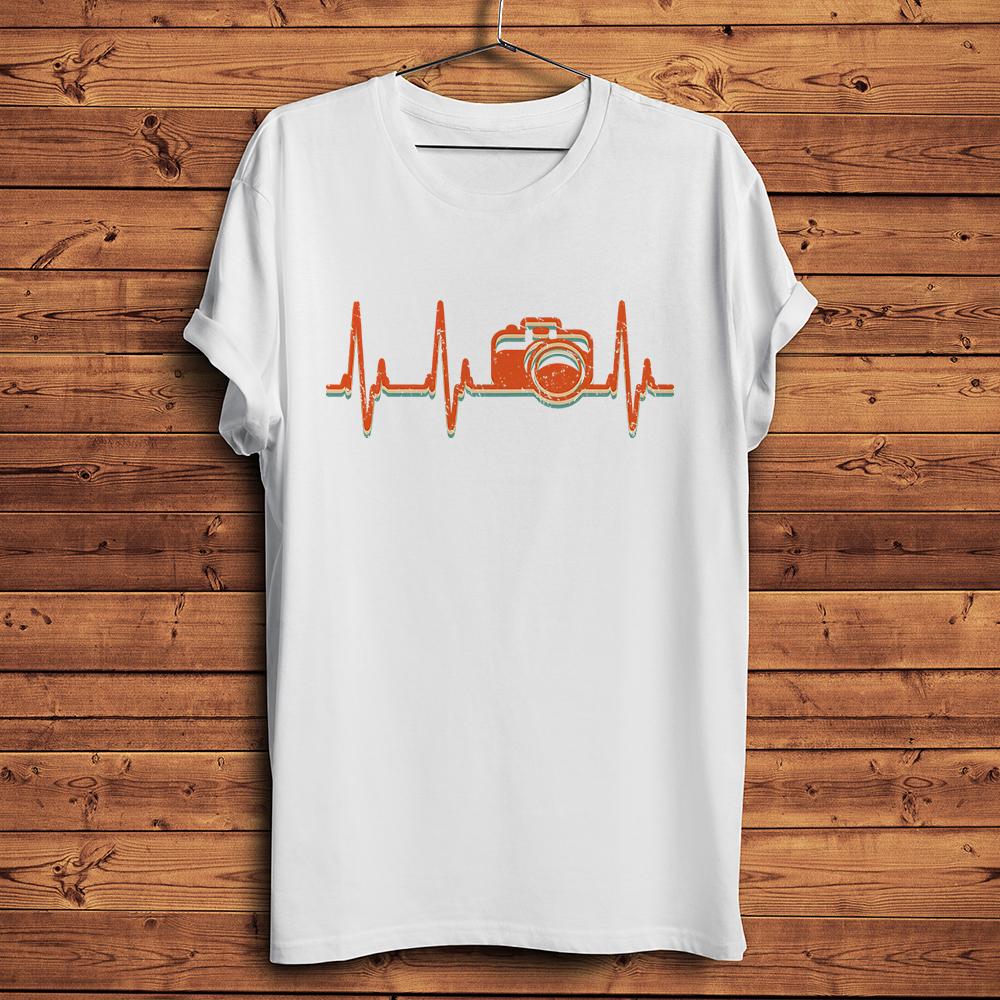 Camera Lens for Photographer Funny Photography TShirt Unisex Homme Short Sleeve Tee Unisex Breathable Retro Streetwear T Shirt