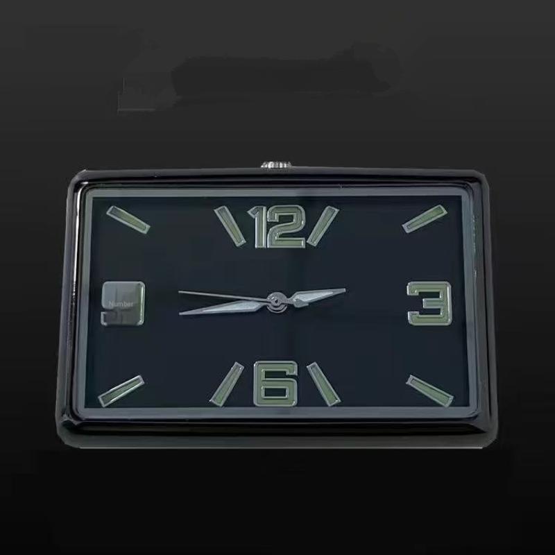 Car Air Conditioning Vent Electronic Quartz Clock Auto Square Vertical Luminous Digital Car Clock
