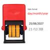 Portable Self-inking Date Stamp Day/Month/Year For Manufacturing Date Bags Boxes Bottle Prited Office Roller Stamps