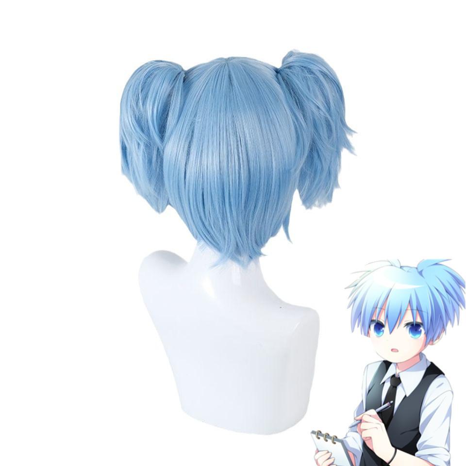 Assassination Classroom Shiota Nagisa Cosplay Wig With Double Ponytail For Costume Parties