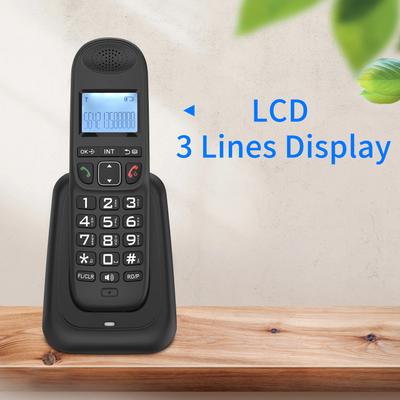 3 Lines Display Caller ID Expandable Cordless Phone System with Hands-free Calls Intercom Conference Call Mute Function