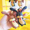 Sausage Jinnew Dog With Movable Spring Ear Resin Cartoon Pendant Keychain