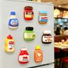 8pcs Refrigerator Magnets, Cartoon Food Fridge Magnets, Cute Decorative Magnets Personalized Fridge Magnet Locker Cabinet