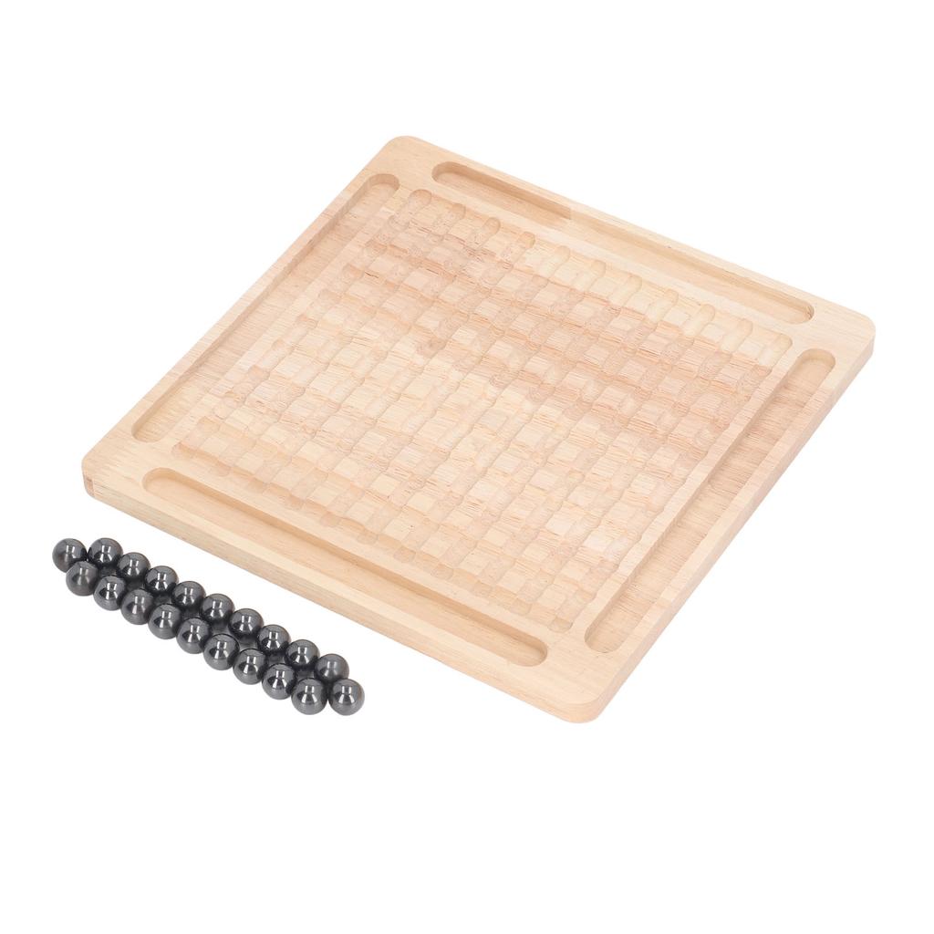 Magnetic Chess Game with Wooden Board 20pcs Stones Educational Interactive Magnetic Stones Game for