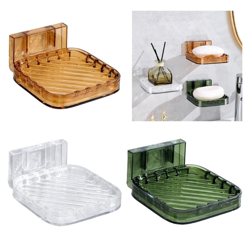 Creative Soap Holder With Adhesive For Easy Installation Kitchen Sink Mount With Drain Soap Holder Easy Cleaning