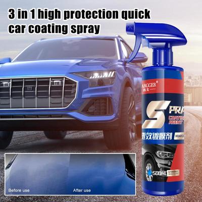 Car Ceramic Coating Liquid Spray 500ml Auto Protection Polish Detailing Waterless Car Wash Ceramic Scratches Paint Repair
