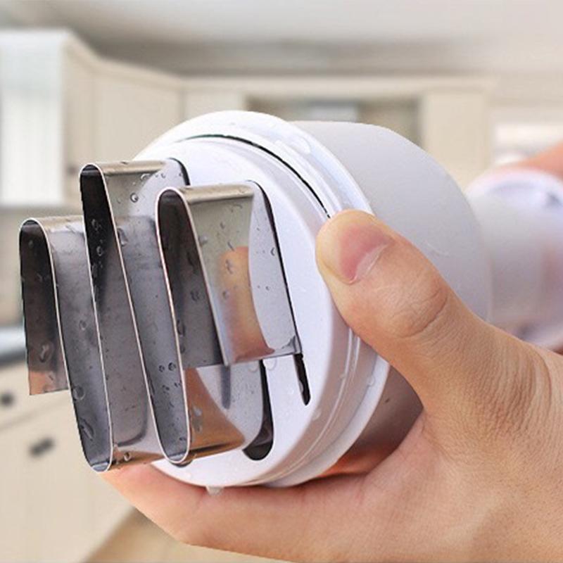 Lökhackare i rostfritt stål Handtryck Mathackare Skärare Skivare Skalare Manuell Grönsaks Vitlök Kök Rivjärn Verktyg