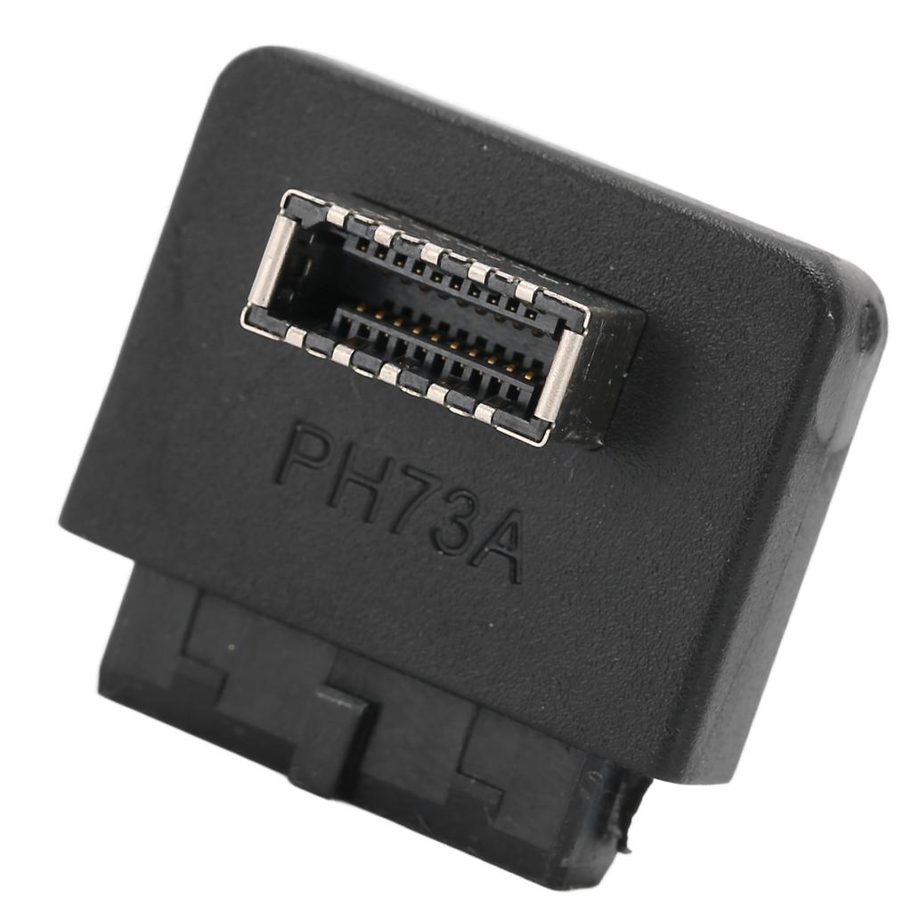USB Front Panel Adapter 90 degrees  ABS Wide Applicability USB3.0 20pin to TYPE E Header Adapter for Mainboard