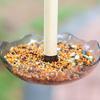 1 PC Bird Cage Feeding Cups Top Hanging Parrot Feeder Round Flower-shaped Bird Feeder Bowl for Pet Birds Parrot Cage Accessories