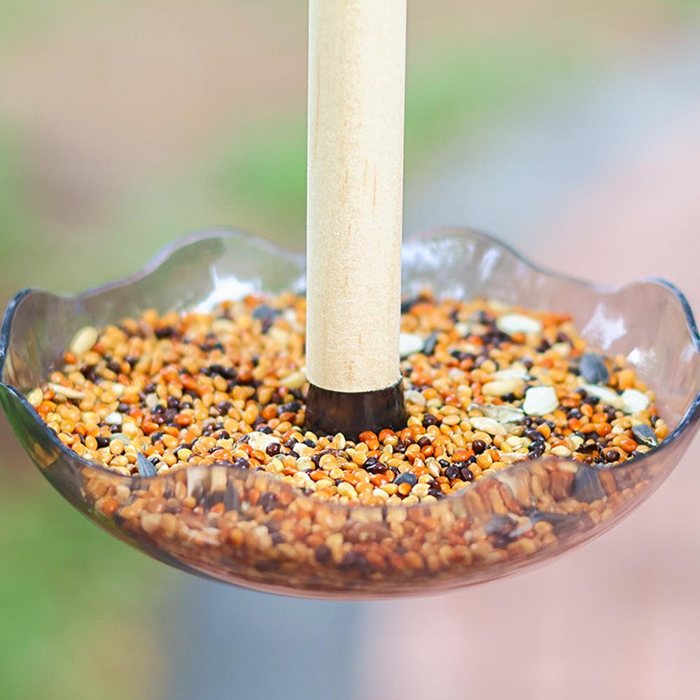 1 PC Bird Cage Feeding Cups Top Hanging Parrot Feeder Round Flower-shaped Bird Feeder Bowl for Pet Birds Parrot Cage Accessories