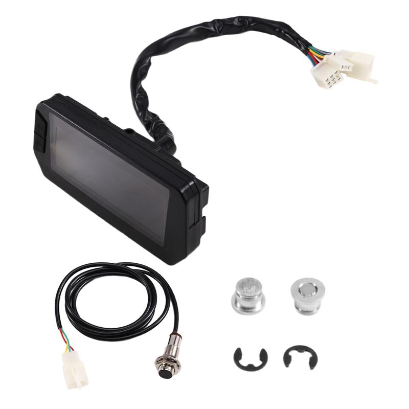 NEW-LCD Display Instrument Speedometer For Motorcycle/Electric Scooter Controller