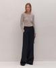 AVA MOLLI Belted One Tuck Pants (Black)