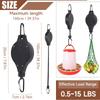 2pezzi Mangiatoie Telescopiche Sospese Per Polli Anatre Bestiame Mangime Ganci Sospesi Regolabili Mangiatoie Accessori da Giardinaggio