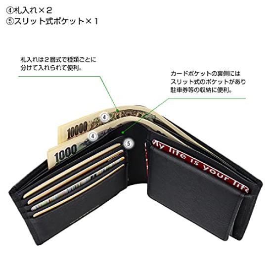 Porter CURRENT Current Wallet Bifold Wallet (Genuine Leather, Navy)