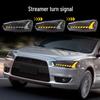 Compatible Mitsubishi Lancer 09-16 LED Headlight Assembly with EVO Mod & Sequential Turn Signal