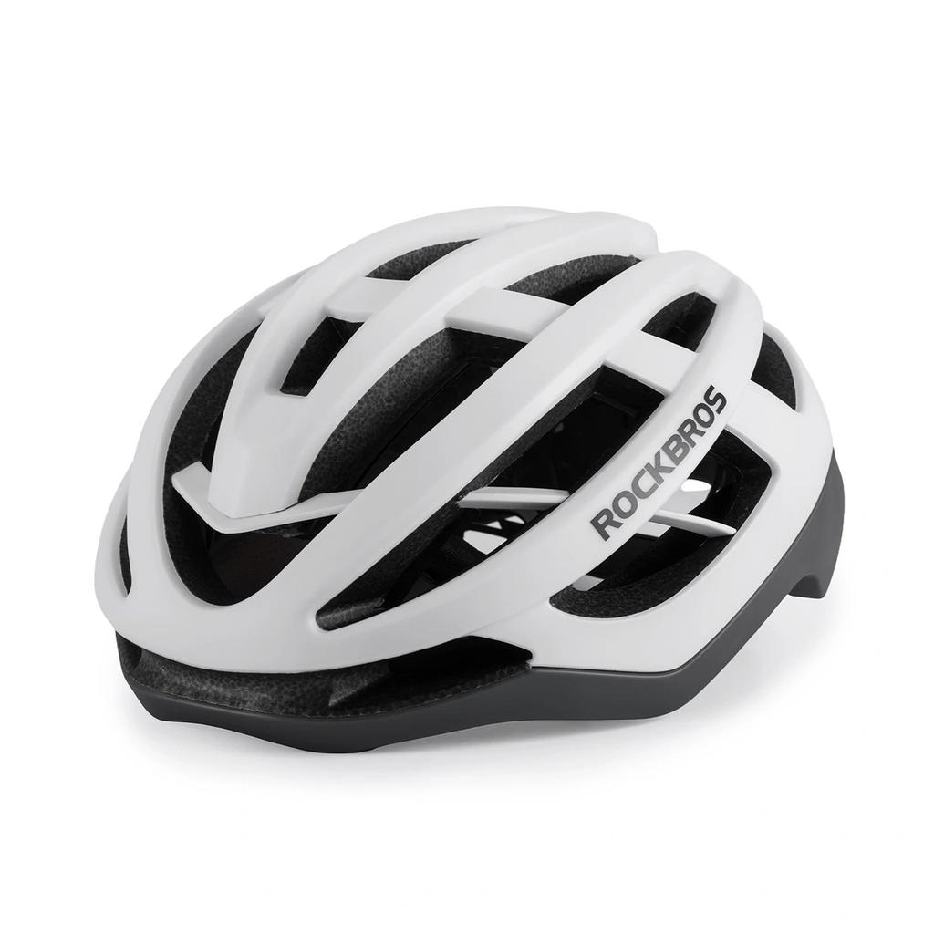 HC-58WG-M Protective Bicycle Helmet 55-58 Cm - White and Gray