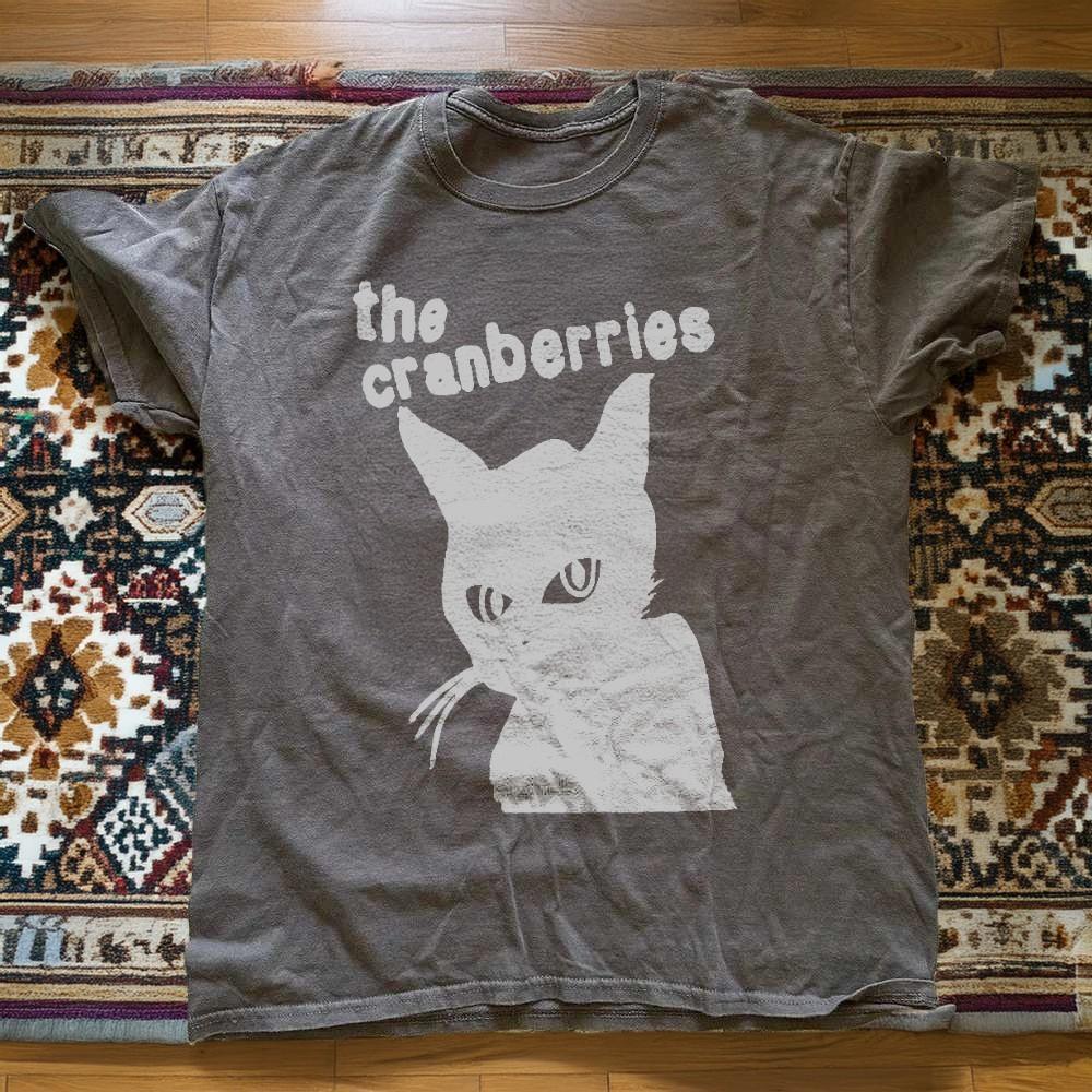 The Cranberries Cat Classic Unisex Charcoal TShirt Size S5XL Unisex T-Shirt XL