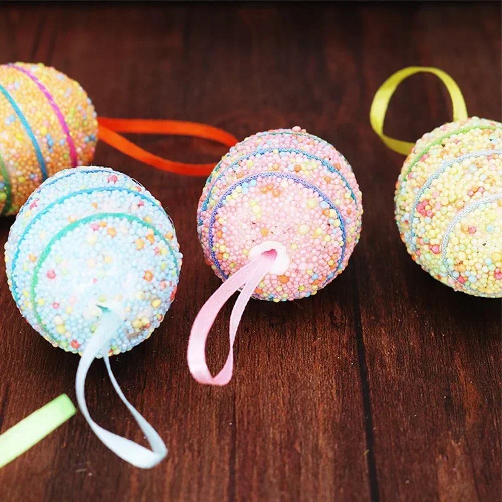 For Decorating Trees As Shown Easter Hanging Ornament Foam Egg And Carrot Pendants Accessory Colorful Carrot Pendant