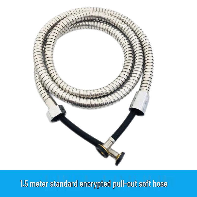 High-Pressure Stainless Steel Shower Hose - Explosion-Proof for Cold & Hot Water